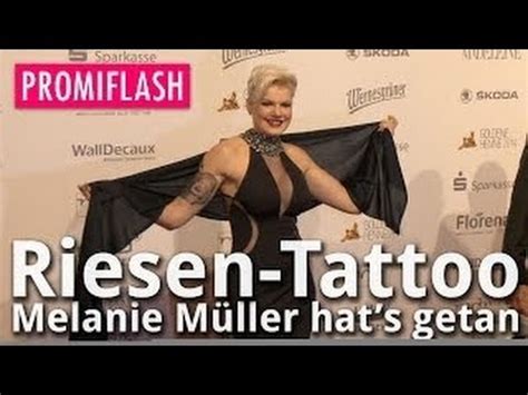 melanie müller tattoo|Melanie Müller zeigt neues Riesen.